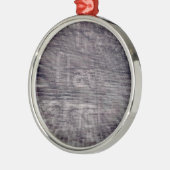 Abstracte Ghost-aanmelding bij Brick Building Metalen Ornament (Links)