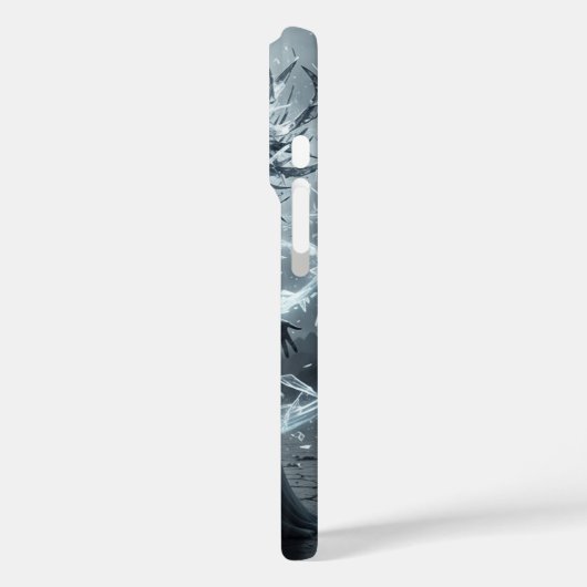 Abstracte Ghost Art iPhone 16 Pro Hoesje (Achterkant / Links)