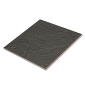 Abstracte Gips Kwast Textuur Espresso ID1287 Tegeltje (Zijkant)