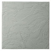 Abstracte Gips Kwast Textuur Sage ID1287 Tegeltje (Voorkant)