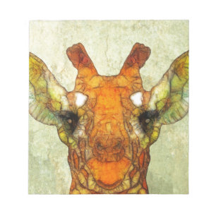 abstracte giraf notitieblok
