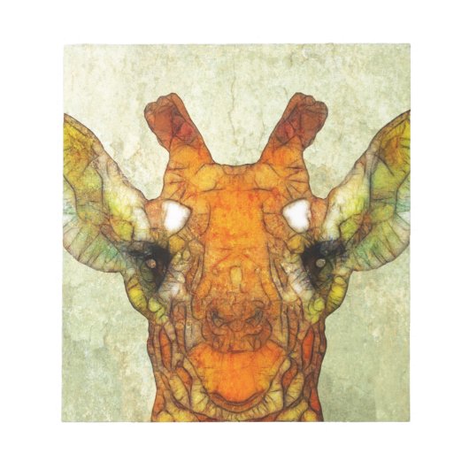 abstracte giraf notitieblok (Voorkant)
