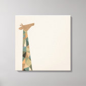 Abstracte Giraffe Canvas Afdruk (Voorkant)