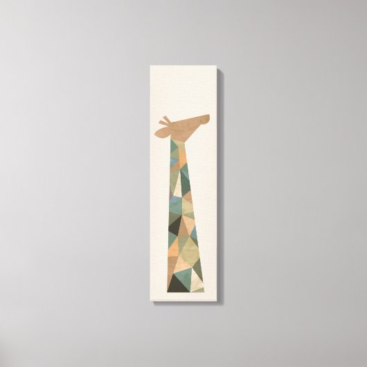 Abstracte Giraffe Canvas Afdruk (Voorkant)
