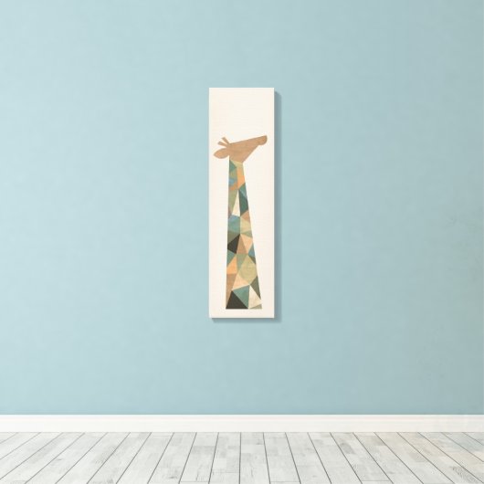 Abstracte Giraffe Canvas Afdruk (Insitu (Houten vloer))