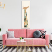 Abstracte Giraffe Canvas Afdruk (Insitu (Woonkamer))
