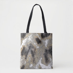 ABSTRACTE GIRAFFE HUID TOTE BAG