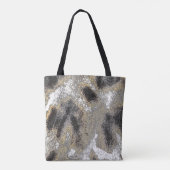 ABSTRACTE GIRAFFE HUID TOTE BAG (Achterkant)