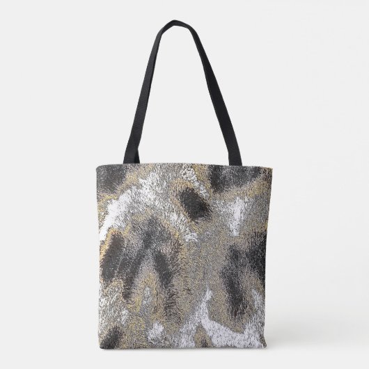 ABSTRACTE GIRAFFE HUID TOTE BAG (Achterkant)