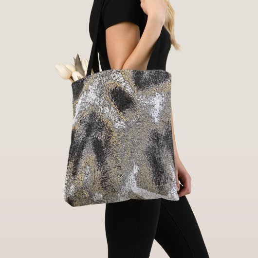 ABSTRACTE GIRAFFE HUID TOTE BAG (Dichtbij)