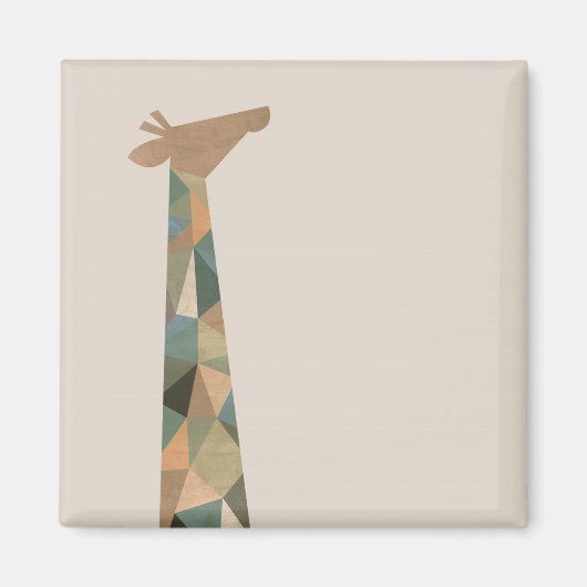 Abstracte Giraffe Magneet (Voorkant)