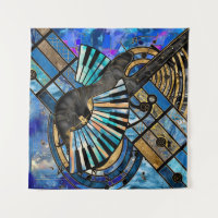 Abstracte gitaar en keys Kunst Collage Gemengde Te