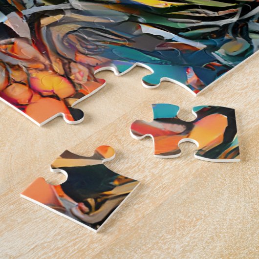 Abstracte gitaar | Harde uitdaging Legpuzzel (Zijkant)