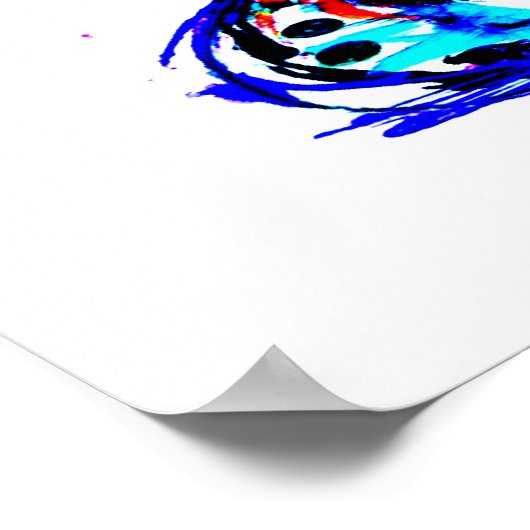 Abstracte gitaar poster (Hoek)