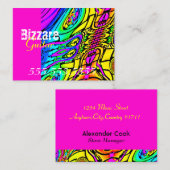 Abstracte gitaar visitekaartje (Voorkant / Achterkant)