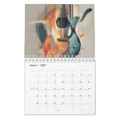 Abstracte gitaar Waterverf Kalender (Mar 2027)