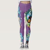 Abstracte gitaarLeggings Leggings (Voorkant)
