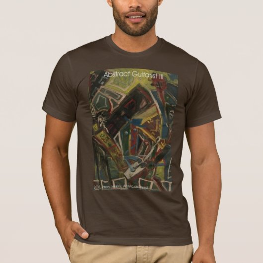 Abstracte Gitarist III T-shirt (Voorkant)