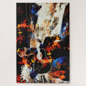 abstracte gitarist puzzel (Verticaal)