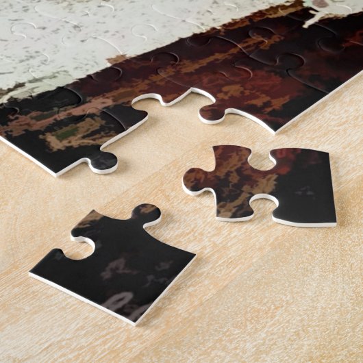 abstracte gitarist puzzel legpuzzel (Zijkant)