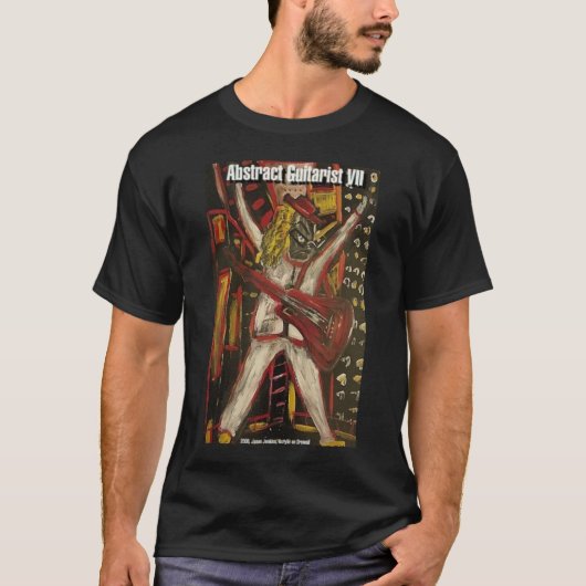 Abstracte Gitarist VII T-shirt (Voorkant)