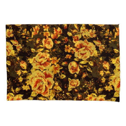 Abstracte glans van de florale glans kussensloop (Voorkant)