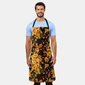 Abstracte glans van de florale glans schort (Gedragen)