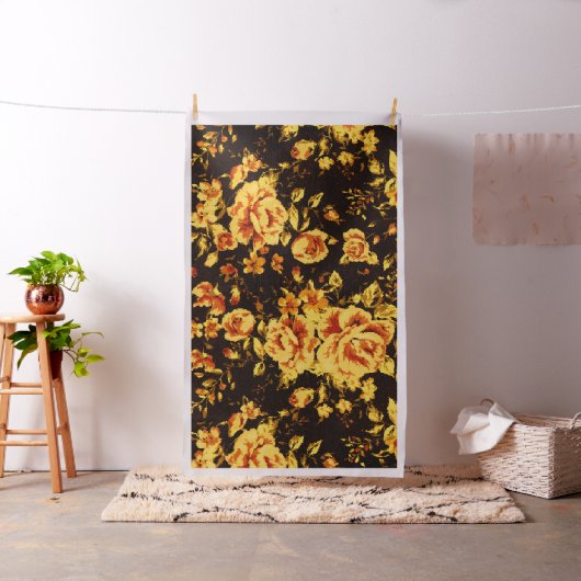 Abstracte glans van de florale glans stof (Voorbeeld)