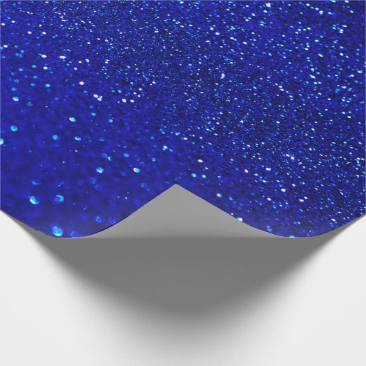 Abstracte glanzend blauwe achtergrond cadeaupapier (Hoek)