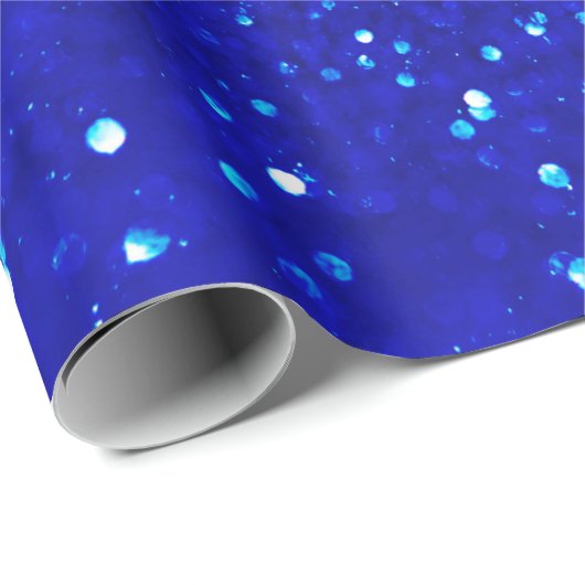 Abstracte glanzend blauwe achtergrond cadeaupapier (Rol Hoek)