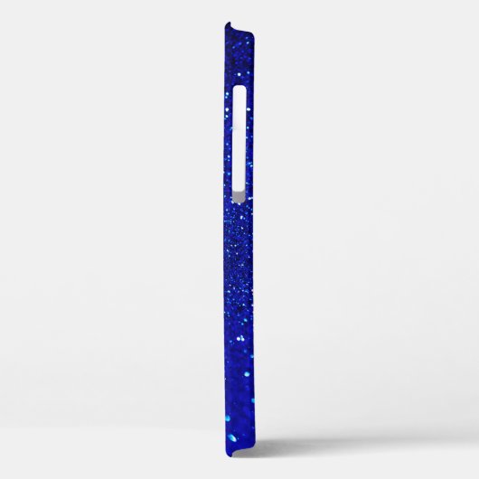 Abstracte glanzend blauwe achtergrond Case-Mate iPhone case (Achterkant / Links)