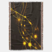 Abstracte glanzende elektrische energielaser deken (Voorkant Verticaal)