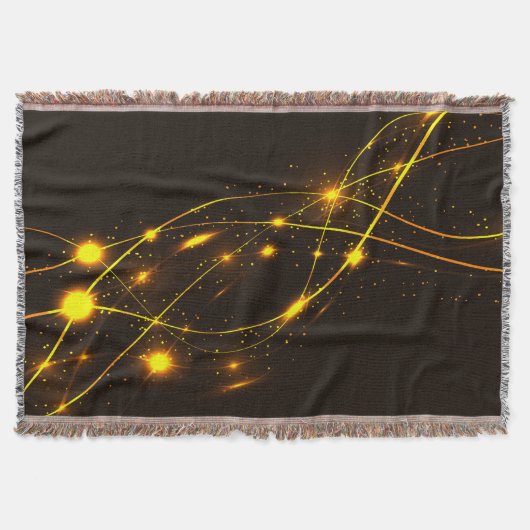 Abstracte glanzende elektrische energielaser deken (Voorkant)