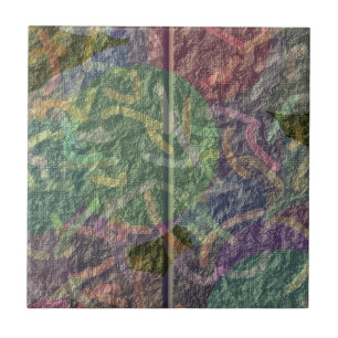 Abstracte Glanzende Tegels Tegeltje