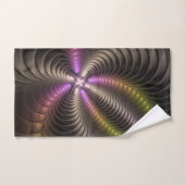 Abstracte glanzende Trippy Kleurrijke 3D Fractal A Bad Handdoek (Handdoek)