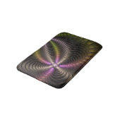 Abstracte glanzende Trippy Kleurrijke 3D Fractal A Badmat (Gekanteld)