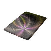 Abstracte glanzende Trippy Kleurrijke 3D Fractal A Badmat (Gekanteld)