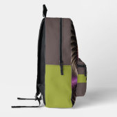 Abstracte glanzende Trippy Kleurrijke 3D Fractal A Bedrukte Rugzak (Links)