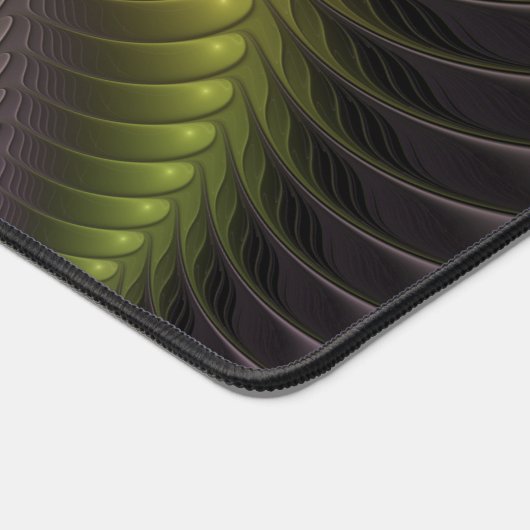 Abstracte glanzende Trippy Kleurrijke 3D Fractal A Bureaumat (Hoek)