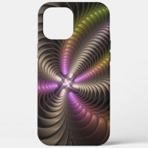 Abstracte glanzende Trippy Kleurrijke 3D Fractal A