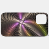 Abstracte glanzende Trippy Kleurrijke 3D Fractal A Case-Mate iPhone Case (Achterkant (horizontaal))