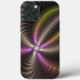 Abstracte glanzende Trippy Kleurrijke 3D Fractal A Case-Mate iPhone Case