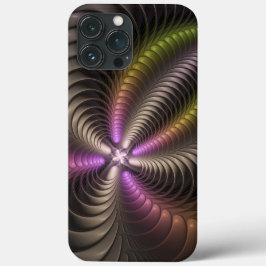 Abstracte glanzende Trippy Kleurrijke 3D Fractal A Case-Mate iPhone Case
