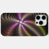 Abstracte glanzende Trippy Kleurrijke 3D Fractal A Case-Mate iPhone Case (Achterkant (horizontaal))