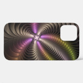 Abstracte glanzende Trippy Kleurrijke 3D Fractal A Case-Mate iPhone Case (Achterkant (horizontaal))