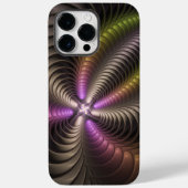 Abstracte glanzende Trippy Kleurrijke 3D Fractal A Case-Mate iPhone Case (Achterkant)