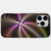 Abstracte glanzende Trippy Kleurrijke 3D Fractal A Case-Mate iPhone Case (Achterkant (horizontaal))