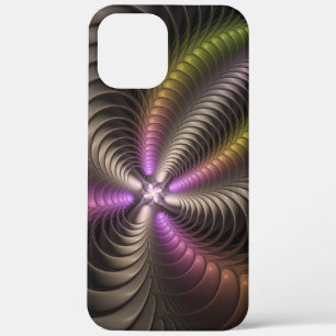 Abstracte glanzende Trippy Kleurrijke 3D Fractal A Case-Mate iPhone Case