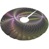 Abstracte glanzende Trippy Kleurrijke 3D Fractal A Kerstboom Rok (Gekanteld)