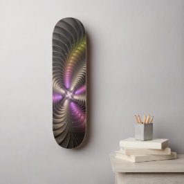 Abstracte glanzende Trippy Kleurrijke 3D Fractal A Persoonlijk Skateboard